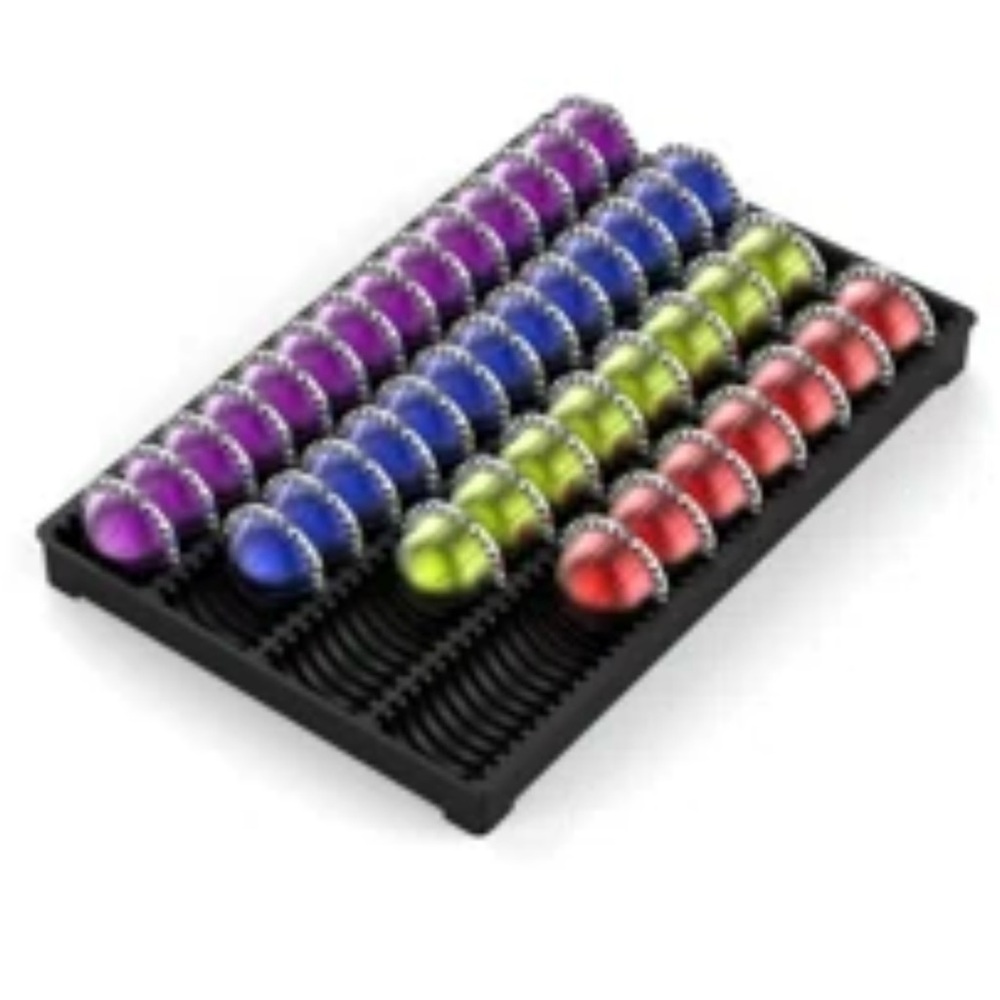 EVERIE Coffee Pod Storage Holder Drawer Insert for Counter Black